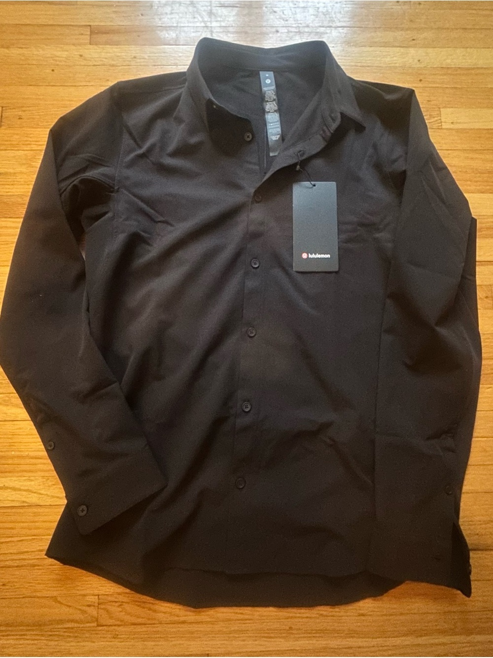 NWT Lululemon New Venture Slim Fit Shirt Men’s M Black